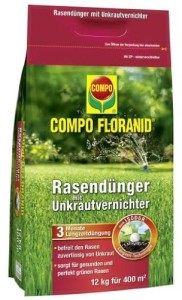 Compo UV Rasen Floranid – Rasendünger mit Unkrautvernichter