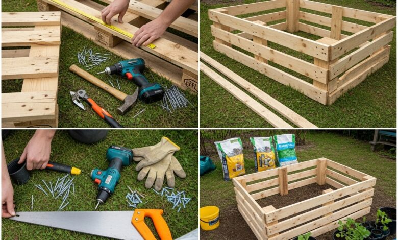 Ein Hochbeet aus Paletten bauen – die nachhaltige DIY-Lösung für Gartenliebhaber